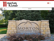 Tablet Screenshot of morton-il.gov